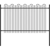 vidaXL Valla con forma de arco, modelo DRONTEN, 200 x 166 cm, acero con revestimiento de pintura en polvo