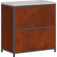 vidaXL Armario de almacenamiento para cocina HATTEM, color óxido, 90 x 50 x 92 cm, acero