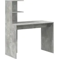 vidaXL Escritorio de hormigón gris, 133,5 x 50 x 124 cm, 2 unidades.