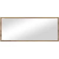 vidaXL Espejo estilo artesanal, roble, 90 x 8,5 x 37 cm, material de madera