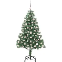 vidaXL Árbol de Navidad verde, 210 cm, PVC