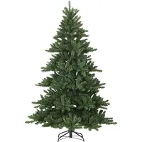 vidaXL Árbol de Navidad artificial plegable, color verde, 180 cm, fabricado en PVC y acero