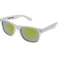 VeyRey Gafas de sol 'Sonnenbrille Nerd verspiegeltes Goldglas' blanco