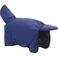 vidaXL Manta para caballo, tipo "full navy", color azul, 75 cm, de poliéster
