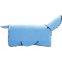 vidaXL Manta para caballos, modelo "Aqua", 135 cm, de poliéster y forro polar