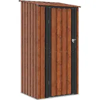 vidaXL . Cabañas de jardín marrones, 103 x 86 x 200 cm, de metal