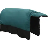 vidaXL : Manta para caballos, color verde oscuro y , 75 cm, de poliéster