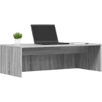 vidaXL Mesa de pared, color gris Sonoma, hecha de material de imitación madera, 100 x 45 x 30 cm