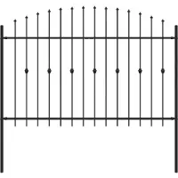 vidaXL Valla de espiga ASTEN, 200 x 166 cm, acero con revestimiento de polvo, color