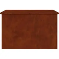 vidaXL Caja de almacenamiento para jardín, acero galvanizado, 80 x 50,5 x 50 cm, 175 litros
