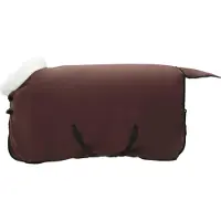 vidaXL Manta para caballo, color marrón oscuro, 135 cm, polarfleece