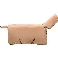vidaXL Manta para caballos, color cappuccino, 75 cm, de poliéster