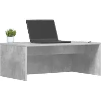 vidaXL Mesa de pared, hormigón gris, tablero de partículas, 80 x 45 x 30 cm