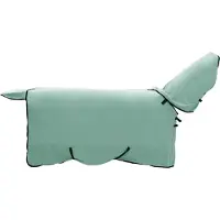 vidaXL Manta para caballos, color verde especial, 125 cm, de poliéster y forro polar