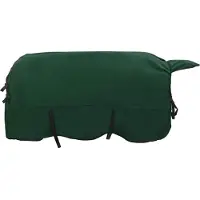 vidaXL Manta para caballos, color verde oscuro, 145 cm, de poliéster y forro polar