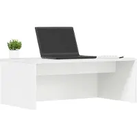 vidaXL Mesa de pared, blanca, de tablero de madera, 80 x 45 x 30 cm