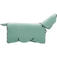 vidaXL Manta para caballos, color verde especial, 105 cm, de poliéster y forro polar