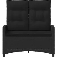 vidaXL Banco de jardín , 105 x 60 x 112 cm, acero y poliéster