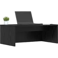 vidaXL Mesa de pared, color negro, aspecto de roble, material de madera, 80 x 45 x 30 cm