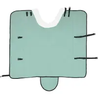 vidaXL Manta para caballos, color verde especial, 145 cm, polarfleece