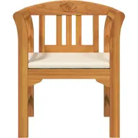 vidaXL Banco de jardín Rosenbank, madera maciza de acacia, 68,5 x 46 x 82,5 cm