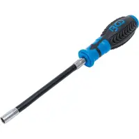Bgs 7828: Destornillador flexible de cabeza hexagonal, longitud 280 mm, 8 mm