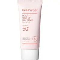 Real Barrier Crema facial con color Peach Fit Tone-Up Sun FPS 50+ 50 ml