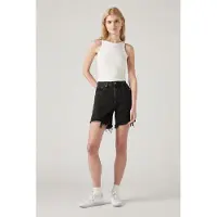 Levi's 501 Mid Thigh Shorts Black Talla: W34 | Pantalones Cortos Outlet | Mujer | Negro
