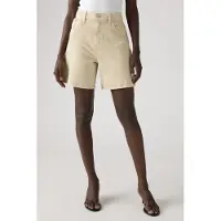 Levi's High Baggy Lightweight Shorts Beige Talla: W24 | Pantalones Cortos Outlet | Mujer | Marrón