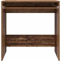 vidaXL Escritorio , estilo vintage, con tablero de madera maciza y estructura de tablero de partículas, 77,5 x 43 x 79 cm