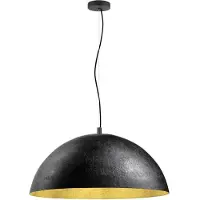 SLV FORCHINI 70, lámpara colgante, casquillo E27, longitud del cable 150 cm, 1 x máx. 40W, mate / dorado mate. Código de producto: 1008538