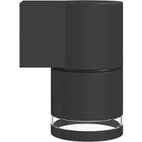 vidaXL Lámpara de pared exterior, color negro, fabricada en aluminio fundido