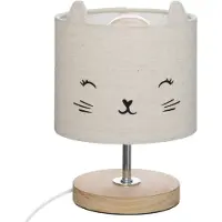 Generique Lámpara de noche, luces de noche, lámpara de mesa para mesita de noche, lámpara de mesa. TOXEY kotek, 15x21 cm, HOMLA