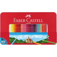 Faber Castell Lápices De Colores Con Estuche Metálico 60 Unidades