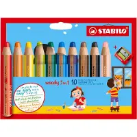 Stabilo Lápiz De Color Woody 3 In 1