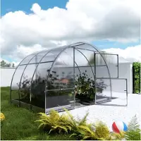 KLASIKA Invernadero KLASIKA EASY de 3x2 metros (6 m²) con paneles de policarbonato de 6 mm (estructura de tubo cuadrado)
