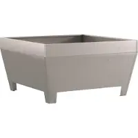 vidaXL , brasero oxidado, 80 x 80 x 43 cm, acero resistente a la intemperie