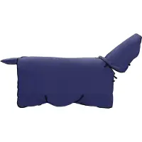 vidaXL Manta para caballos, azul marino, 155 cm, de poliéster y forro polar