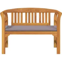 vidaXL Banco de jardín Rosenbank, madera maciza de acacia, 114 x 46 x 82,5 cm