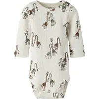 Name it Pijama entero/body 'NBMFridolin' marrón / verde claro / blanco