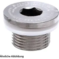 Wiska Tapón ciego ATEX M20x1,5 con cabeza hexagonal interior, fabricado en latón (CuZn) niquelado, certificado para zonas Ex-d IIC / Ex-e IIEx tDA21, grado de protección IP66 / II 2G
