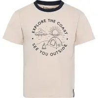 Didriksons - Kid's Mynta T-Shirt 4 - Camiseta de manga corta size 100, beige