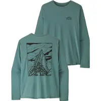 Patagonia - Ropa de senderismo - M's L/S Cap Cool Daily Shirt - Cloud Crag Blue Sage Light Blue Sage X-Dye - Talla S - Azul