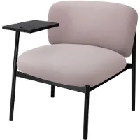 COMHOMA : Sillón de estar, sillón de relax, sillón orejero moderno, sillón tapizado con patas de metal, sofá individual para salón/dormitorio/jardín, color lila