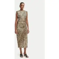 Lola Casademunt Vestido marrón / marrón claro / negro