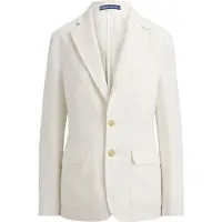 Ralph Lauren para mujer. 211B14270001 Blazer de lino con botonadura sencilla blanco (38), Casual, Clásico, outlet 202
