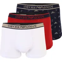 Emporio Armani para hombre. EM000370_AF20669 Set 3 Bóxers Core marino, rojo, blanco (XL), Homewear, Algodón, outlet 2026.