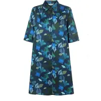 TATUUM Vestido camisero 'Talani 1' azul / azul oscuro / esmeralda