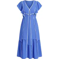Imily Bela Vestido azul / blanco