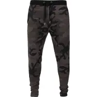 Urban Classics Pantalón gris oscuro / negro
